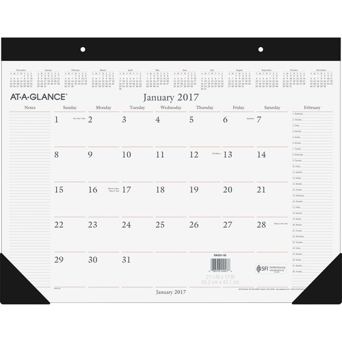 At-A-Glance Executive Desk Pad Calendar