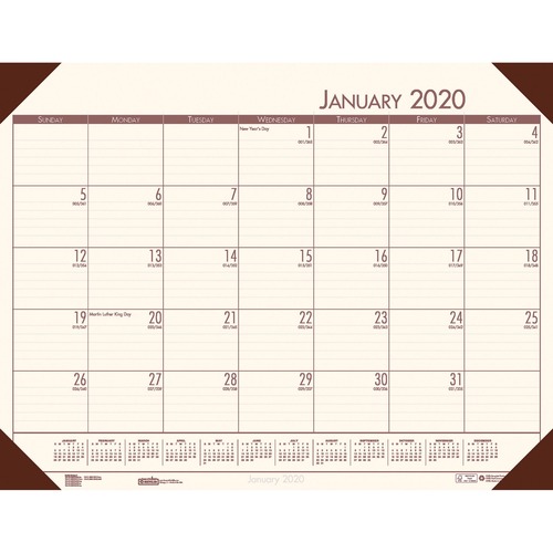 House of Doolittle Compact Calendar Desk Pad