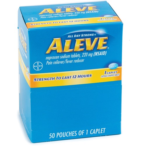 Aleve Pain Reliever Single Dose Packets