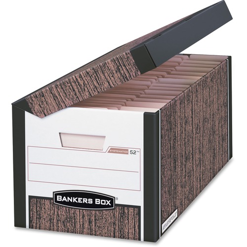 Bankers Box Systematic - Letter/Legal, Woodgrain - TAA Compliant