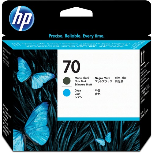 HP HP 70 Matte Black and Cyan Printhead