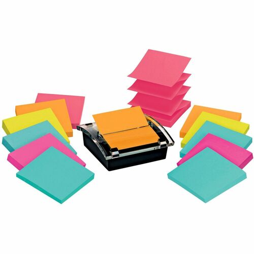 Post-it Super Sticky Pop-up Notes Dispenser with Post-it Notes in Asso