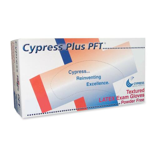 Cypress Plus Cypress Plus Cypress Plus Powder Free Textured Latex Examination Glove