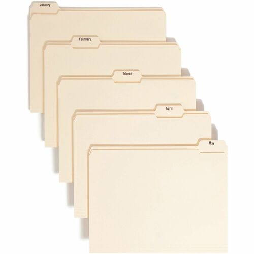 Smead 11765 Manila Indexed File Folder Sets