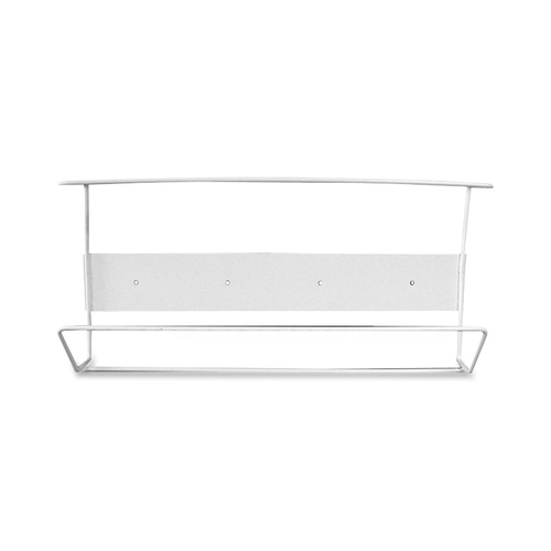 Cottage Cottage White Coated Wire Triple Horizontal Glove Box Holder