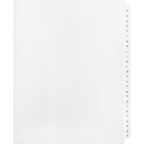 Kleer-Fax Legal 90000 Series Printed A - Z Exhibit Index Divider