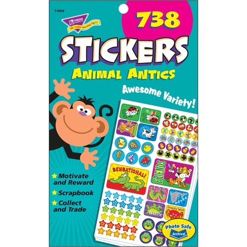 Trend Animal Antics Sticker Pad