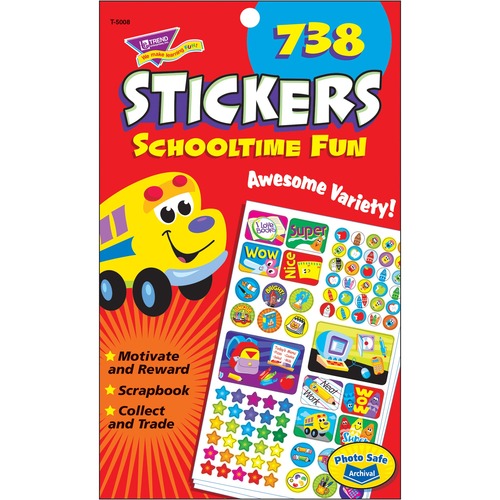 Trend Schooltime Fun Sticker Pad