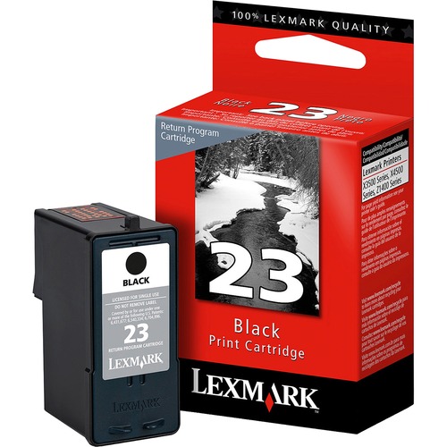 Lexmark No. 23 Return Program Black Ink Cartridge