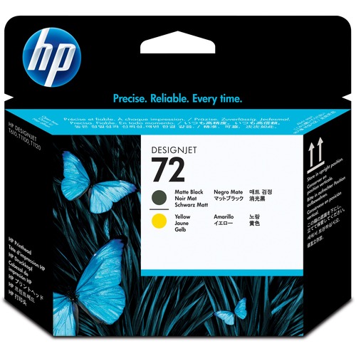 HP HP 72 Matte Black and Yellow Printhead