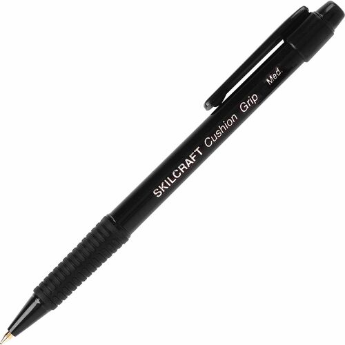 SKILCRAFT SKILCRAFT Retractable Cushion Grip Ballpoint Pen