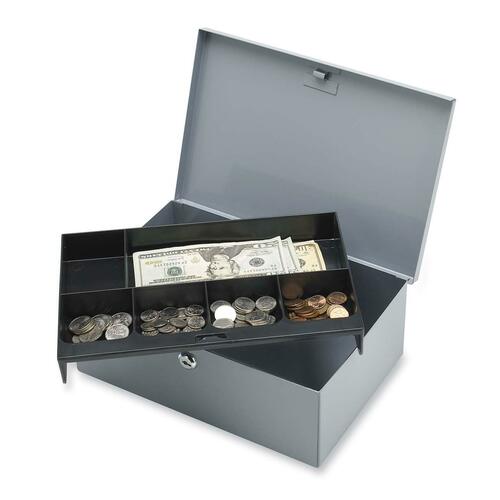 Sparco Sparco All-Steel 6 Compartment Tray Cash Box