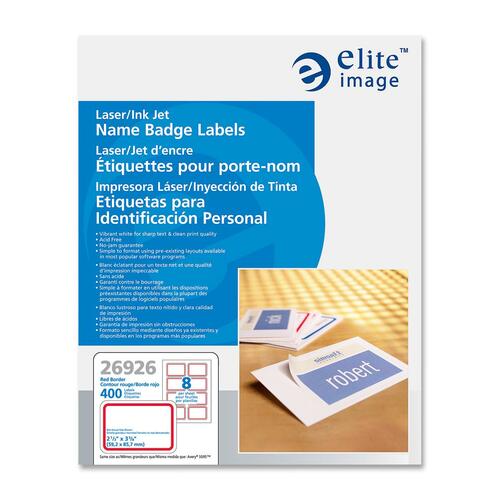 Elite Image Elite Image Laser/Inkjet Name Badge Label
