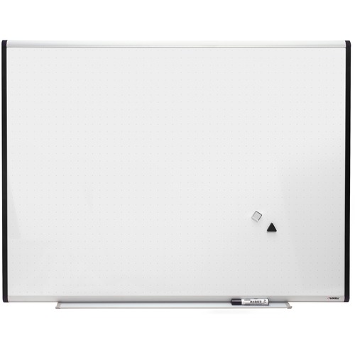 Lorell Lorell Signature Magnetic Dry Erase Board with Grid Lines