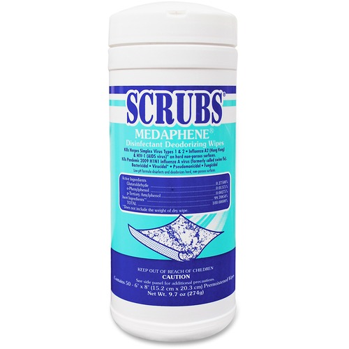 Scrubs Scrubs Disinfecting/Deodorizing Wipes