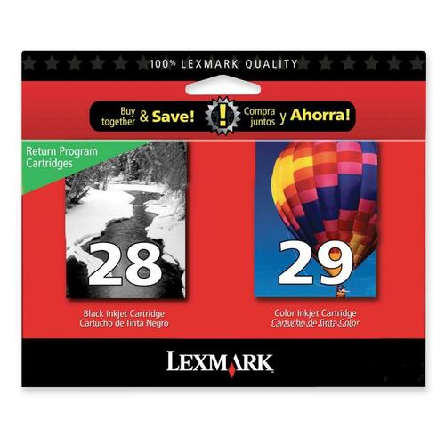 Lexmark No.28/29 Black and Color Ink Cartridge