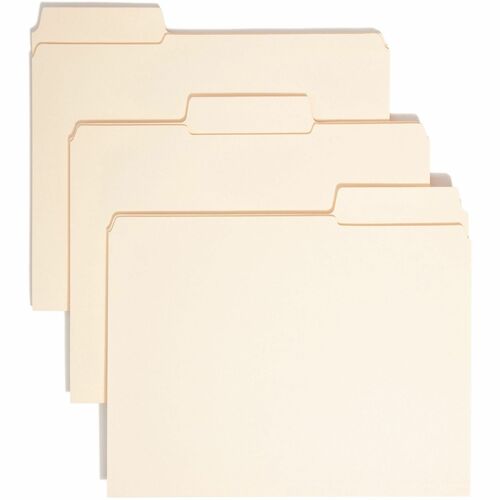 Smead 10395 Manila SuperTab Folders with Oversized Reinforced Tabs