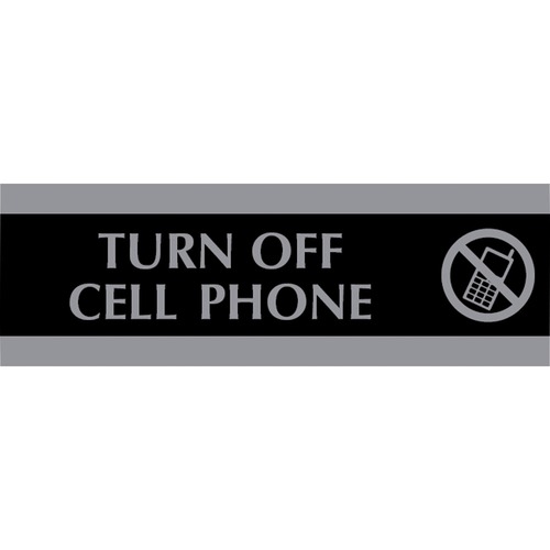 U.S. Stamp & Sign Century Turn Off Cell Phone Sign