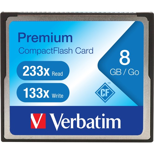 Verbatim Verbatim 8GB 66X Premium Compact Flash Memory Card