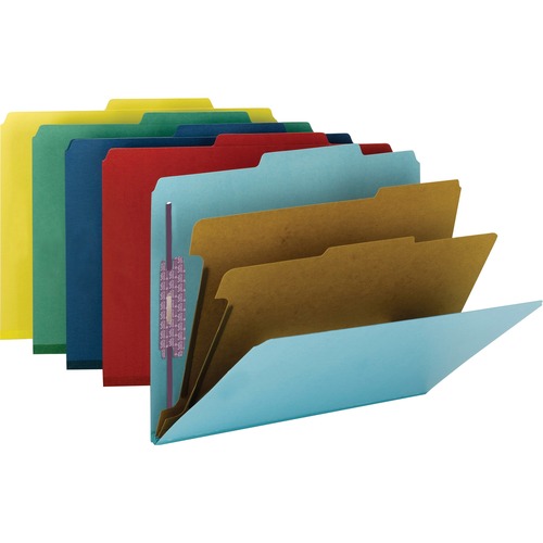 Smead Smead 14025 Assortment Colored Pressboard Classification Folders with
