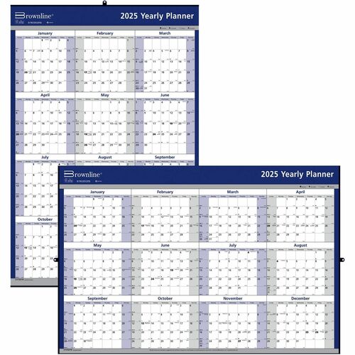 Brownline Yearly Wall Calendar