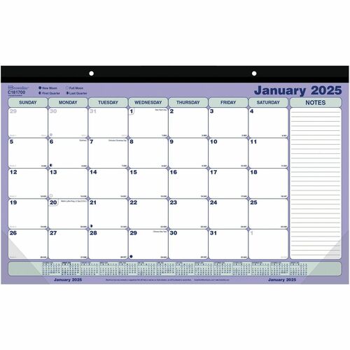 Brownline Monthly Desk/Wall Calendar Pad