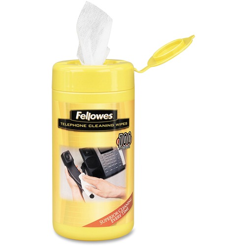 Fellowes Fellowes Telephone Cleaning Wipes - 100 Pack