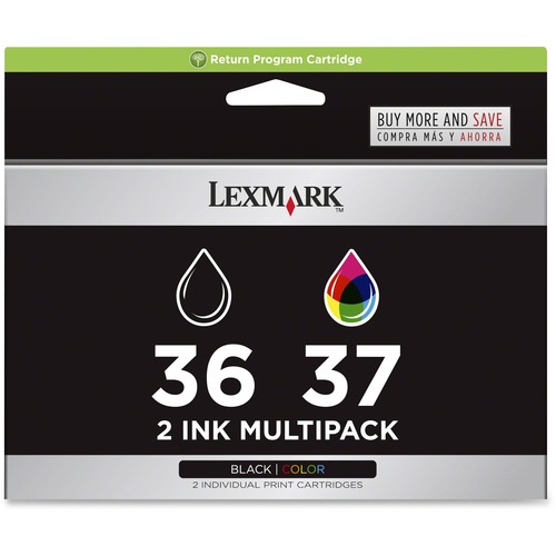 Lexmark Lexmark No. 36/No. 37 Black and Color Return Program Ink Cartridges