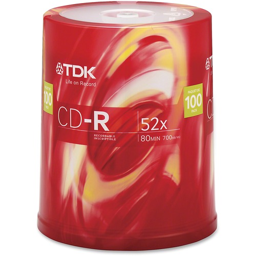 TDK 52x CD-R Media