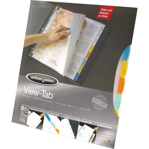 Wilson Jones View-Tab Sheet Protector