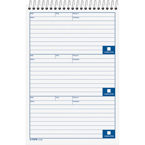 TOPS TOPS Message Log Book