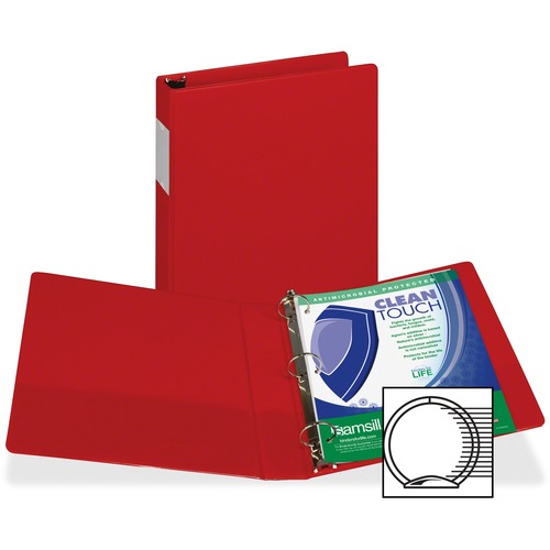 Samsill Samsill Clean Touch Antimicrobial Rnd Ring Binders