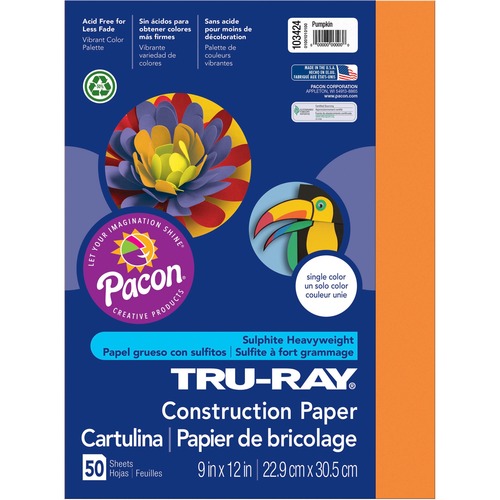 Pacon Tru-Ray Sulphite Construction Paper