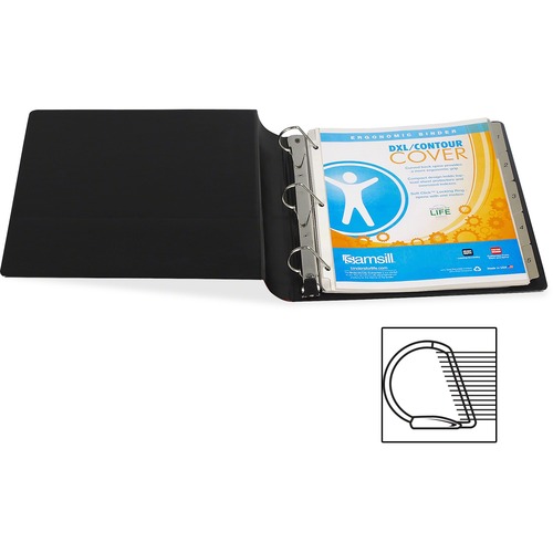 Samsill Samsill Contour Cover D-Ring Reference Binder