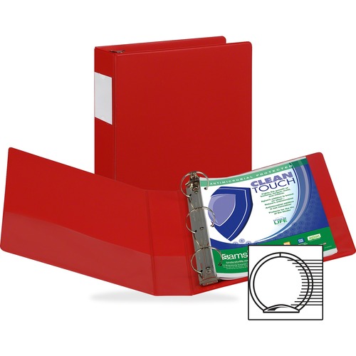 Samsill Clean Touch Antimicrobial Rnd Ring Binders