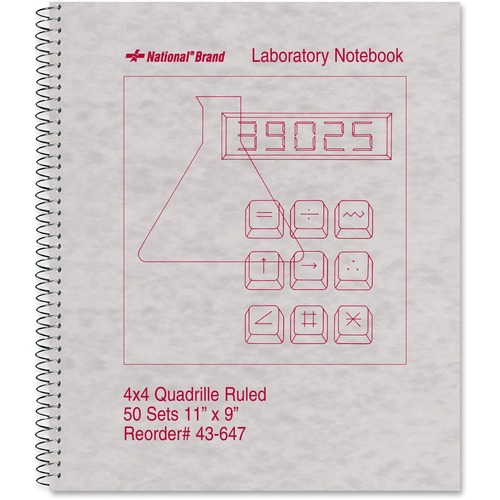 Rediform Rediform National Wirebound Laboratory Notebook