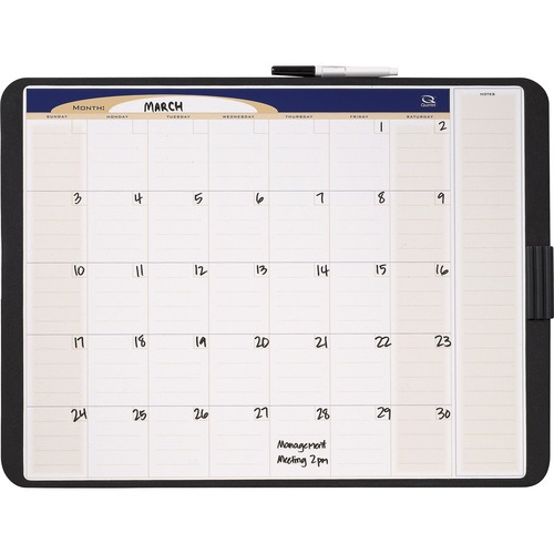 Quartet Designer Tack & Write Erasable Monthly Calendars