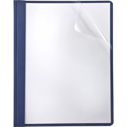 TOPS TOPS Linen Finish Clear Front Report Covers