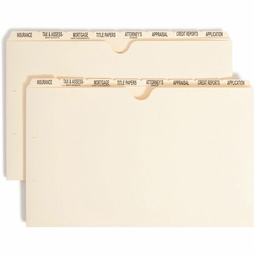 Smead Smead Mortgage Folder Printed Replacement Divider Sets 78278