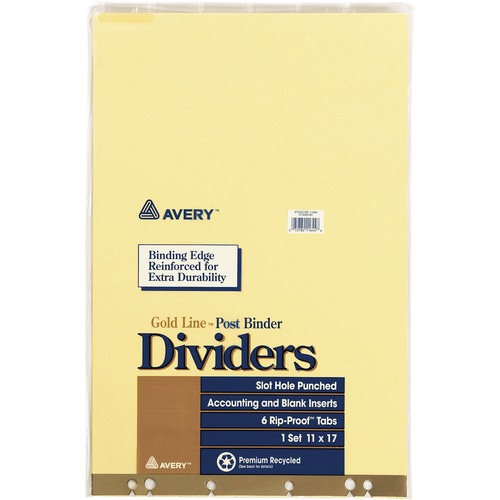 Avery Avery Post Binder Insertable Tab Divider