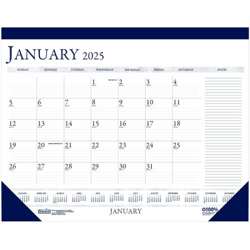 House of Doolittle House of Doolittle Two-Color Monthly Desk Pad Calendar