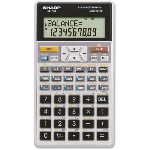 SHARP EL738C SHREL738C CALC, H/HELD FINANCIAL   10DIG