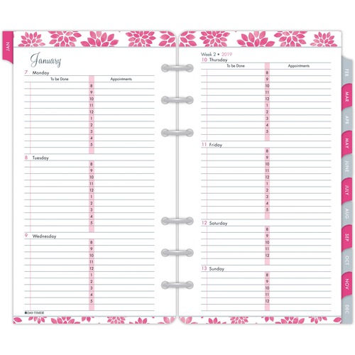 Day-Timer Day-Timer Pink Ribbon Personal Planner Refill