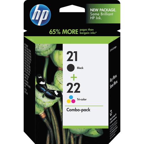 HP HP 21 Black/22 Tri-color 2-pack Original Ink Cartridges