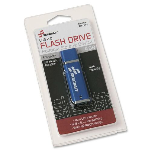 SKILCRAFT SKILCRAFT 4GB USB 2.0 Flash Drive with 256-bit AES Encryption