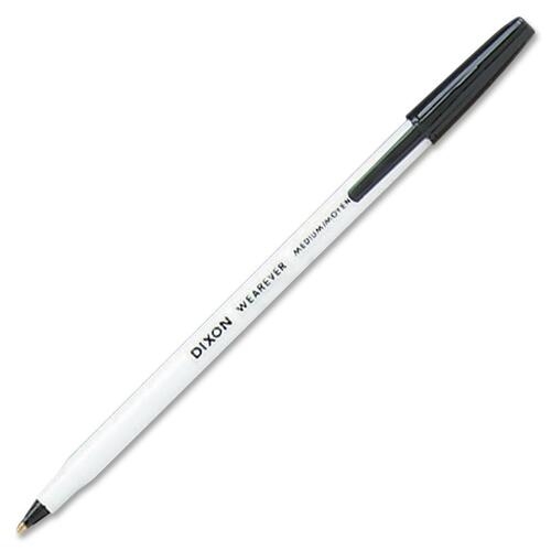 DIXON TICONDEROGA 67021 DIX67021  STICK PEN, WEAREVER MED*BLK*12