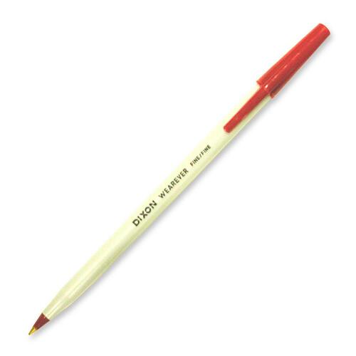 DIXON TICONDEROGA 67122 DIX67122  STICK PEN, WEAREVER FN *RED*12