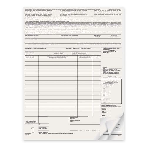 DOMINION BLUELINE A7000B BLIA7000B BILL OF LADING 8.5x11 TRP*50ST