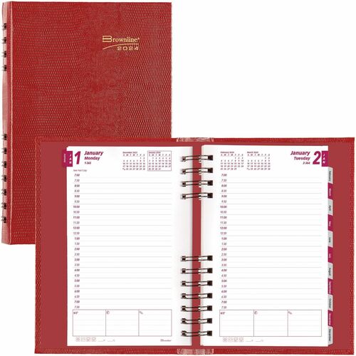 Blueline Blueline Brownline Coilpro Daily Appointment Planner