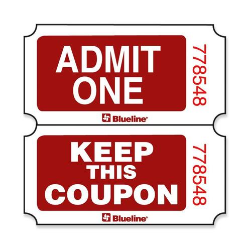 DOMINION BLUELINE DA2CERD BLIDA2CERD ADMIT ONE SGL? *RED  *2M/RL